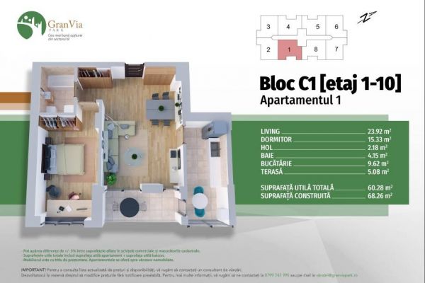 Apartament 2 camere, zona Lujerului | CP338733